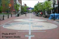 Burlington, VT - Pedestrian Mall with Hemisperes